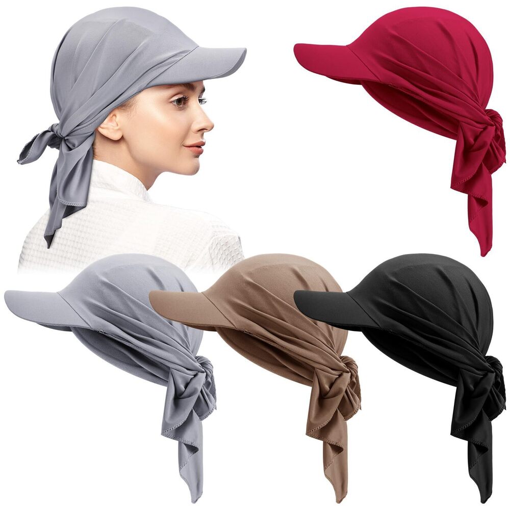 1175 4 Pcs Summer Cancer Headwear UV Protection Chemo Baldness Head Scars
